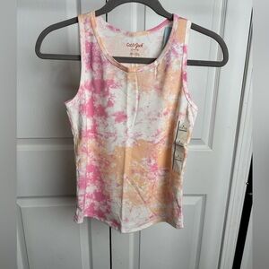 Cat & Jack kids 'Pink and Orange Tie-Dye Tank Top Size 10/12 
NWT